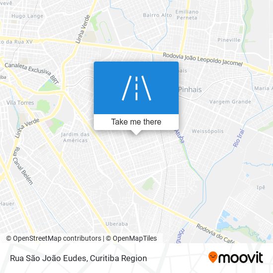 Rua São João Eudes map