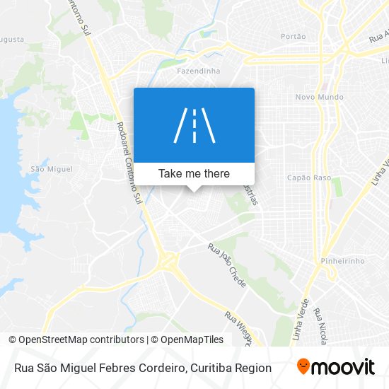 Rua São Miguel Febres Cordeiro map
