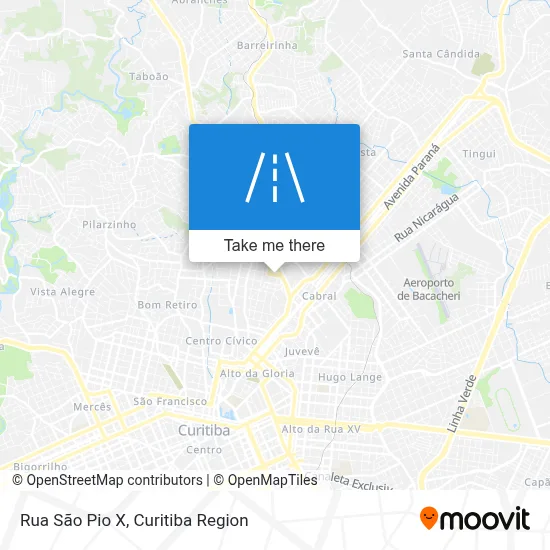 Rua São Pio X map