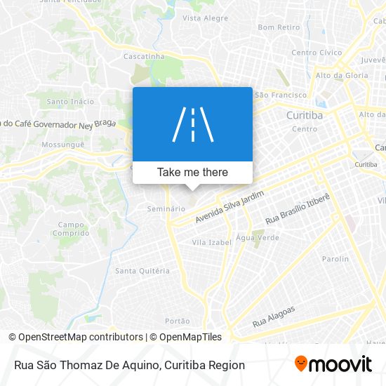 Mapa Rua São Thomaz De Aquino