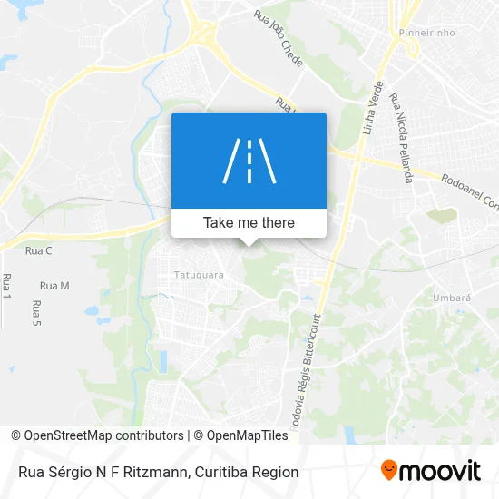 Rua Sérgio N F Ritzmann map