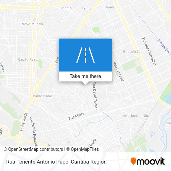 Rua Tenente Antônio Pupo map