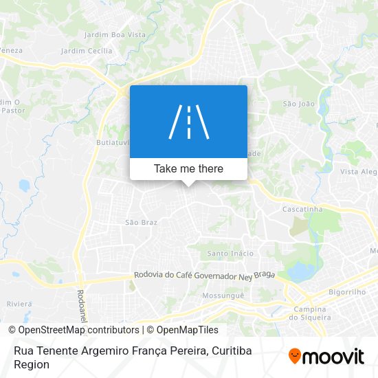 Rua Tenente Argemiro França Pereira map