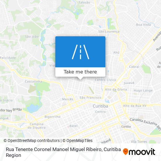 Rua Tenente Coronel Manoel Miguel Ribeiro map