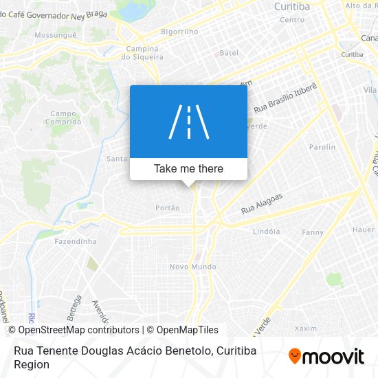 Rua Tenente Douglas Acácio Benetolo map