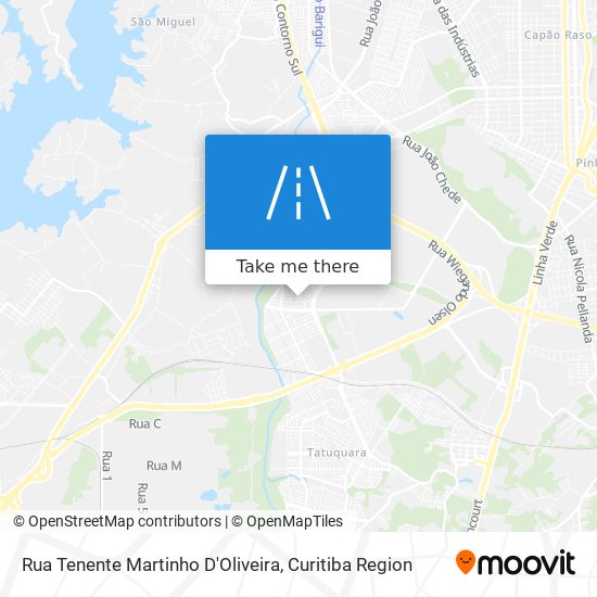 Rua Tenente Martinho D'Oliveira map