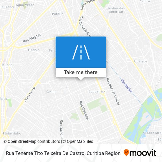 Rua Tenente Tito Teixeira De Castro map