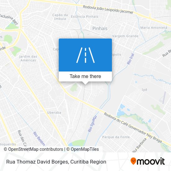 Rua Thomaz David Borges map