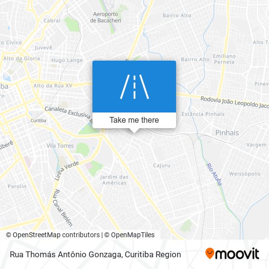 Rua Thomás Antônio Gonzaga map