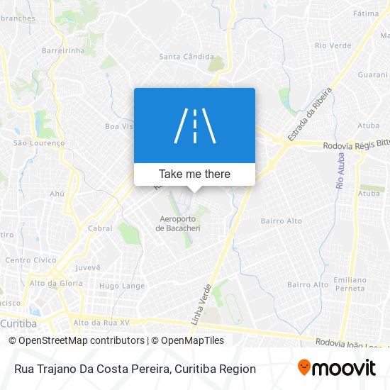 Mapa Rua Trajano Da Costa Pereira