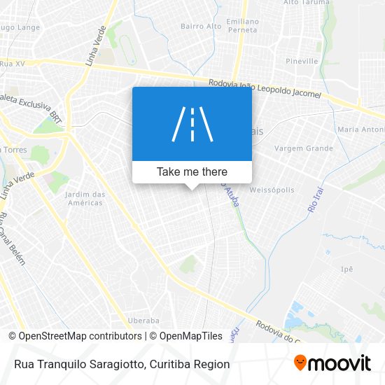 Rua Tranquilo Saragiotto map