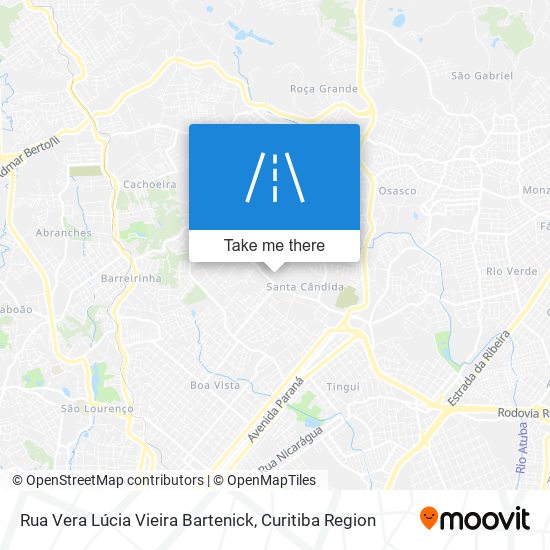 Rua Vera Lúcia Vieira Bartenick map