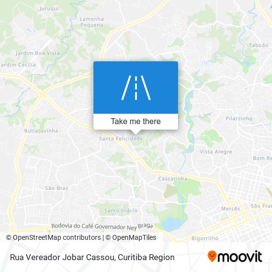 Rua Vereador Jobar Cassou map