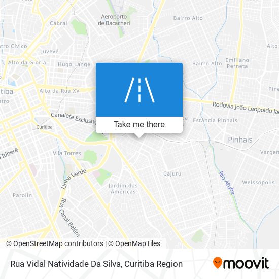 Mapa Rua Vidal Natividade Da Silva