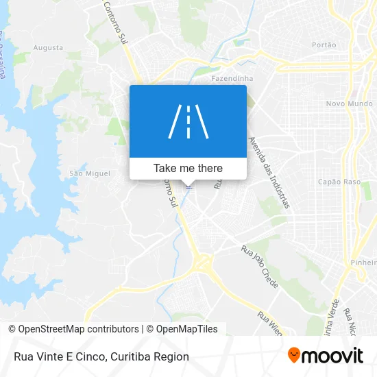 Rua Vinte E Cinco map