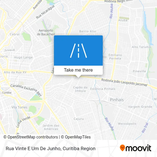 Rua Vinte E Um De Junho map