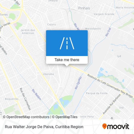 Rua Walter Jorge De Paiva map