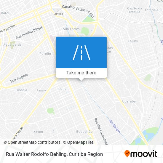 Rua Walter Rodolfo Behling map