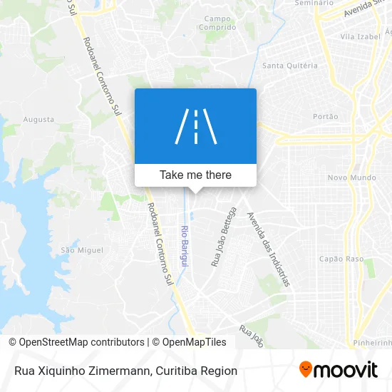 Rua Xiquinho Zimermann map