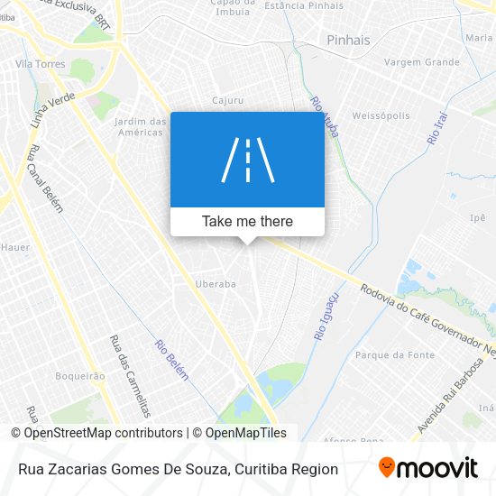 Rua Zacarias Gomes De Souza map