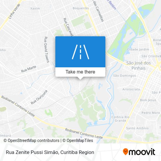 Rua Zenite Pussi Simão map