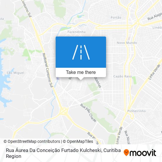 Mapa Rua Áurea Da Conceição Furtado Kulcheski