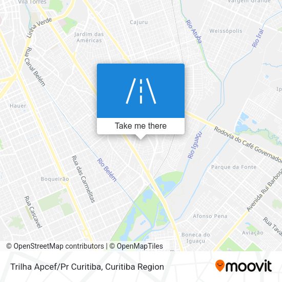 Trilha Apcef/Pr Curitiba map