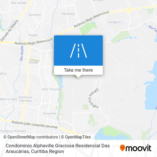 Condomínio Alphaville Graciosa Residencial Das Araucárias map