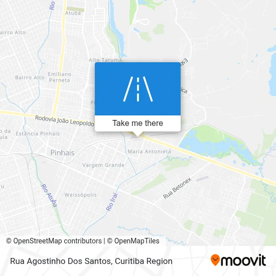 Rua Agostinho Dos Santos map