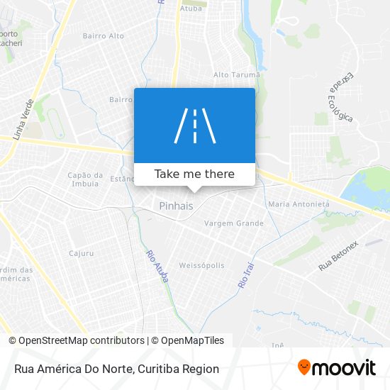 Rua América Do Norte map