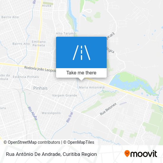 Rua Antônio De Andrade map