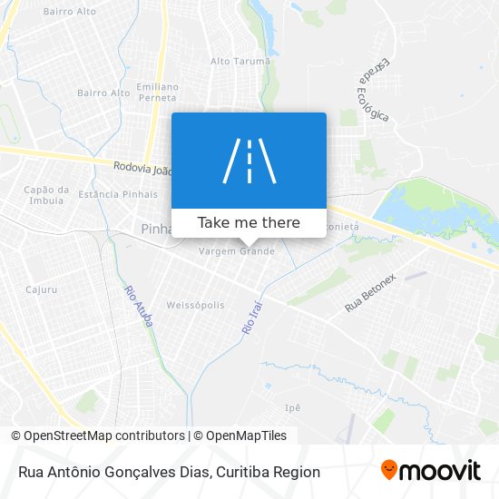 Rua Antônio Gonçalves Dias map