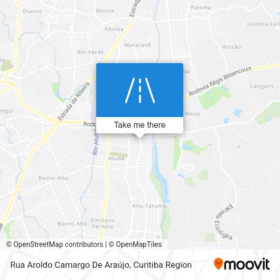 Rua Aroldo Camargo De Araújo map