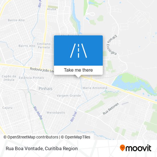 Rua Boa Vontade map