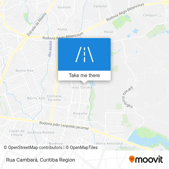 Rua Cambará map