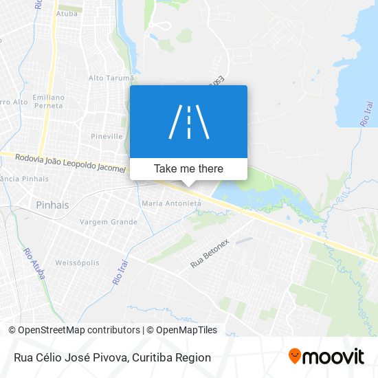 Rua Célio José Pivova map