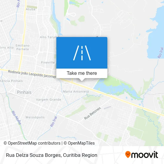 Rua Delza Souza Borges map