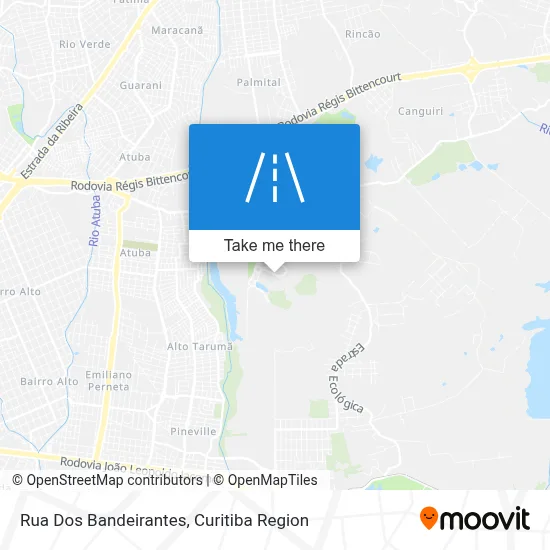 Rua Dos Bandeirantes map