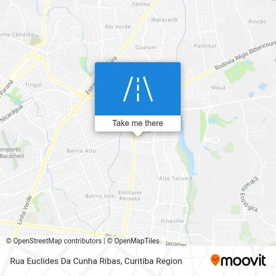 Rua Euclides Da Cunha Ribas map