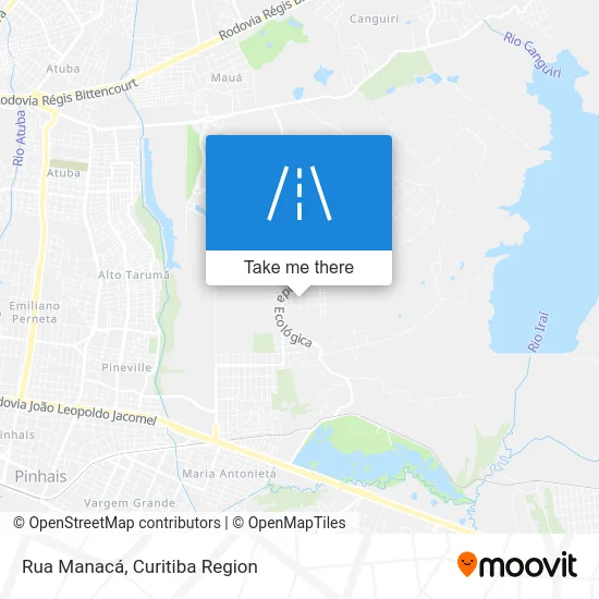 Rua Manacá map
