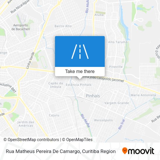 Rua Matheus Pereira De Camargo map