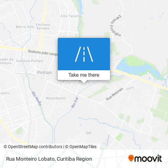 Rua Monteiro Lobato map