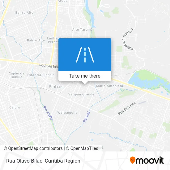 Rua Olavo Bilac map