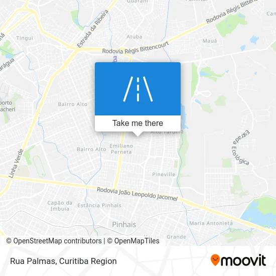 Rua Palmas map