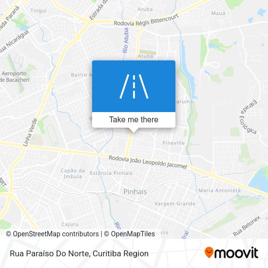 Rua Paraíso Do Norte map