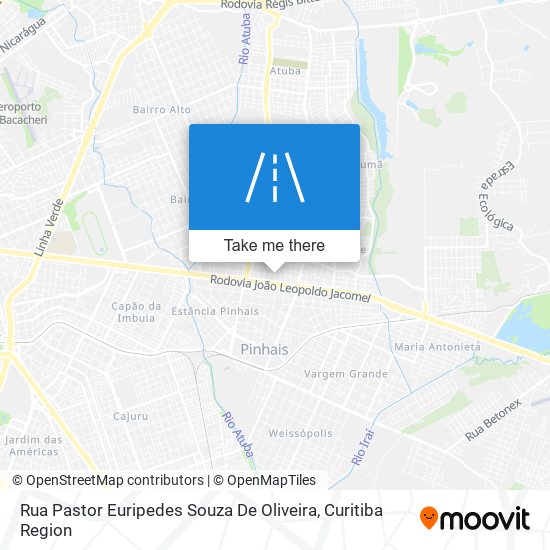 Rua Pastor Euripedes Souza De Oliveira map