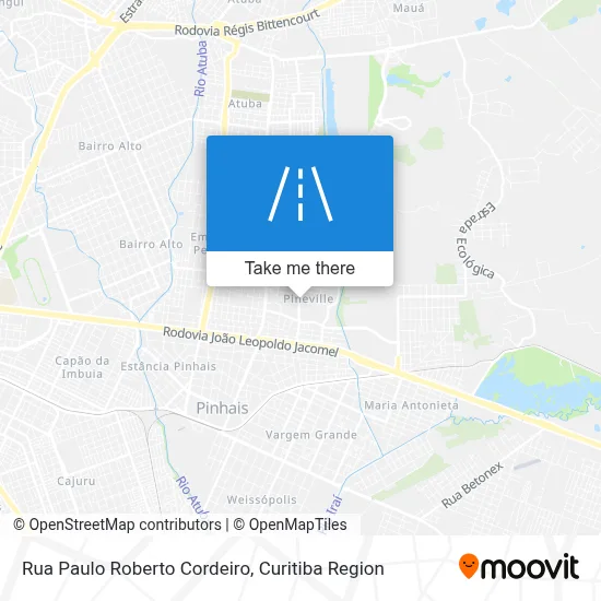 Rua Paulo Roberto Cordeiro map