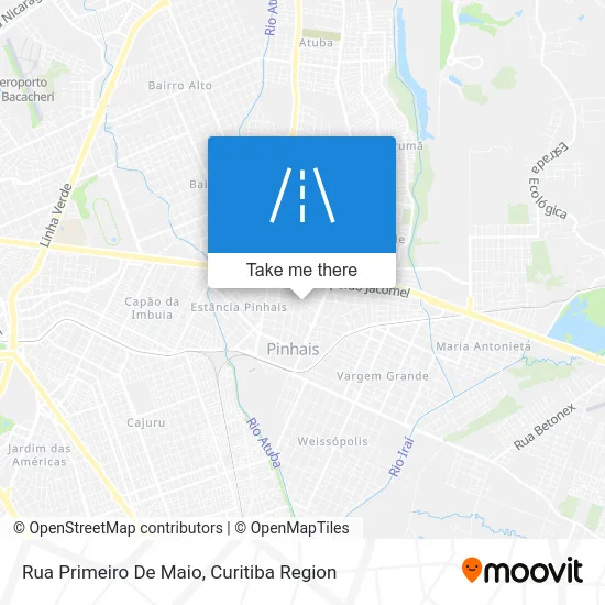 Rua Primeiro De Maio map
