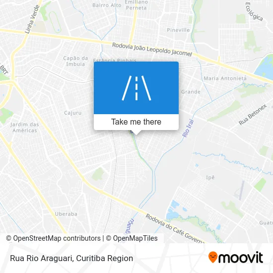 Rua Rio Araguari map