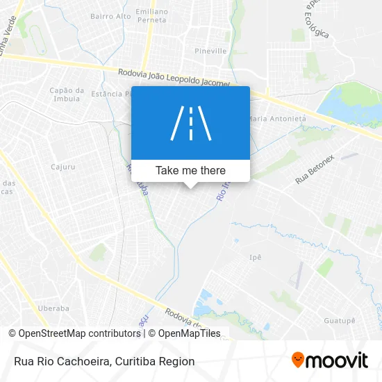 Rua Rio Cachoeira map